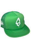 Green Trucker Fitted baseball hat