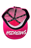 Pink Trucker Fitted baseball hat