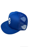 Royal blue Trucker Fitted baseball hat