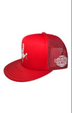 Red Drip Trucker Fitted baseball hat