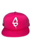 Pink Trucker Fitted baseball hat