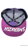 Purple Trucker Fitted baseball hat