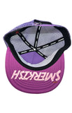 Purple Drip Trucker Fitted baseball hat