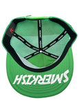 Green Trucker Fitted baseball hat