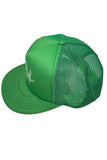 Green Drip Trucker Fitted baseball hat