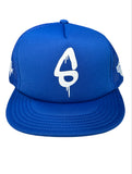 Royal blue Trucker Fitted baseball hat