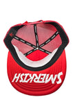 Red Drip Trucker Fitted baseball hat